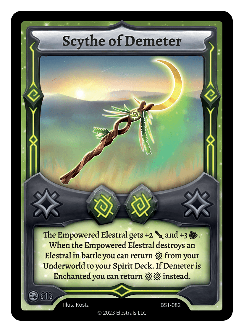 BS1-082 - Base Set 1st ed - Scythe of Demeter