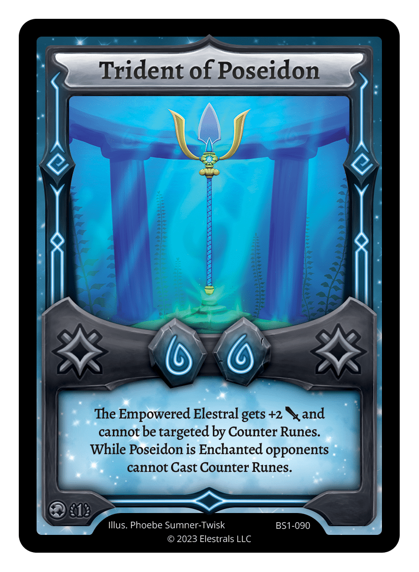 BS1-090 - Base Set 1st ed - Trident of Poseidon