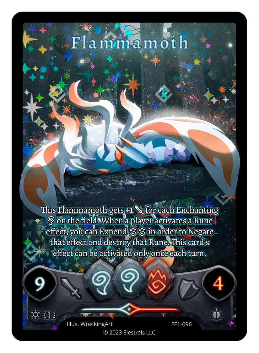FF1-096 - Frostfall - Flammamoth (Full Art)