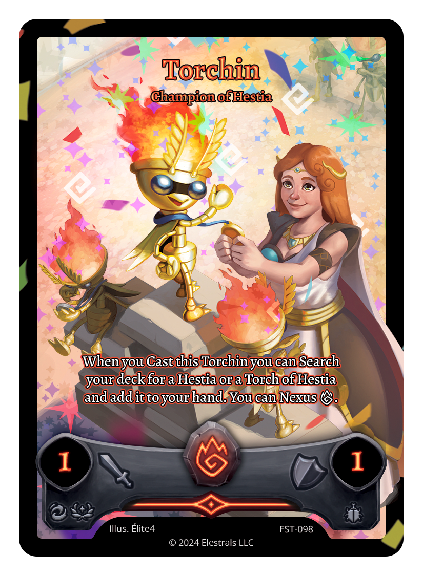FST-098 - Firestorm - Torchin - Champion of Hestia (Full Art)