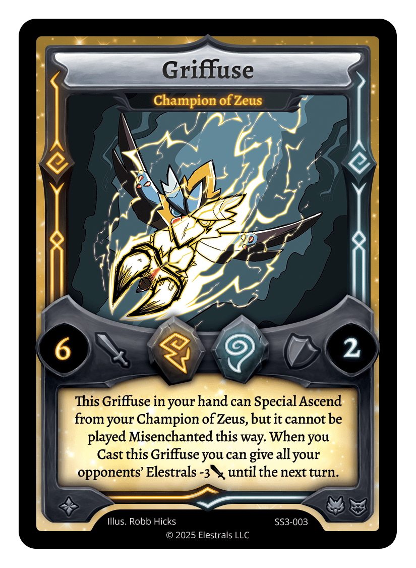 SS3-003 - Shattered Stars 3 - Griffuse - Champion of Zeus Reverse Holo