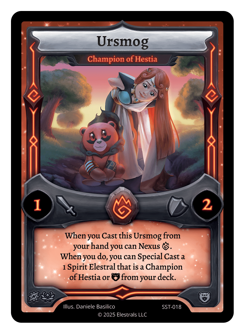 SST-018 - Sunstrike - Ursmog - Champion of Hestia Reverse Holo