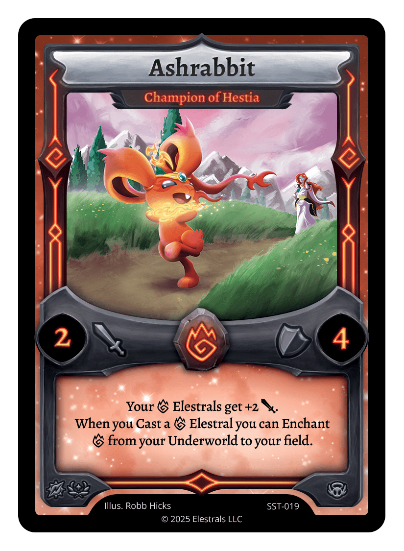 Ashrabbit - Champion of Hestia (SST-019) Reverse Holo