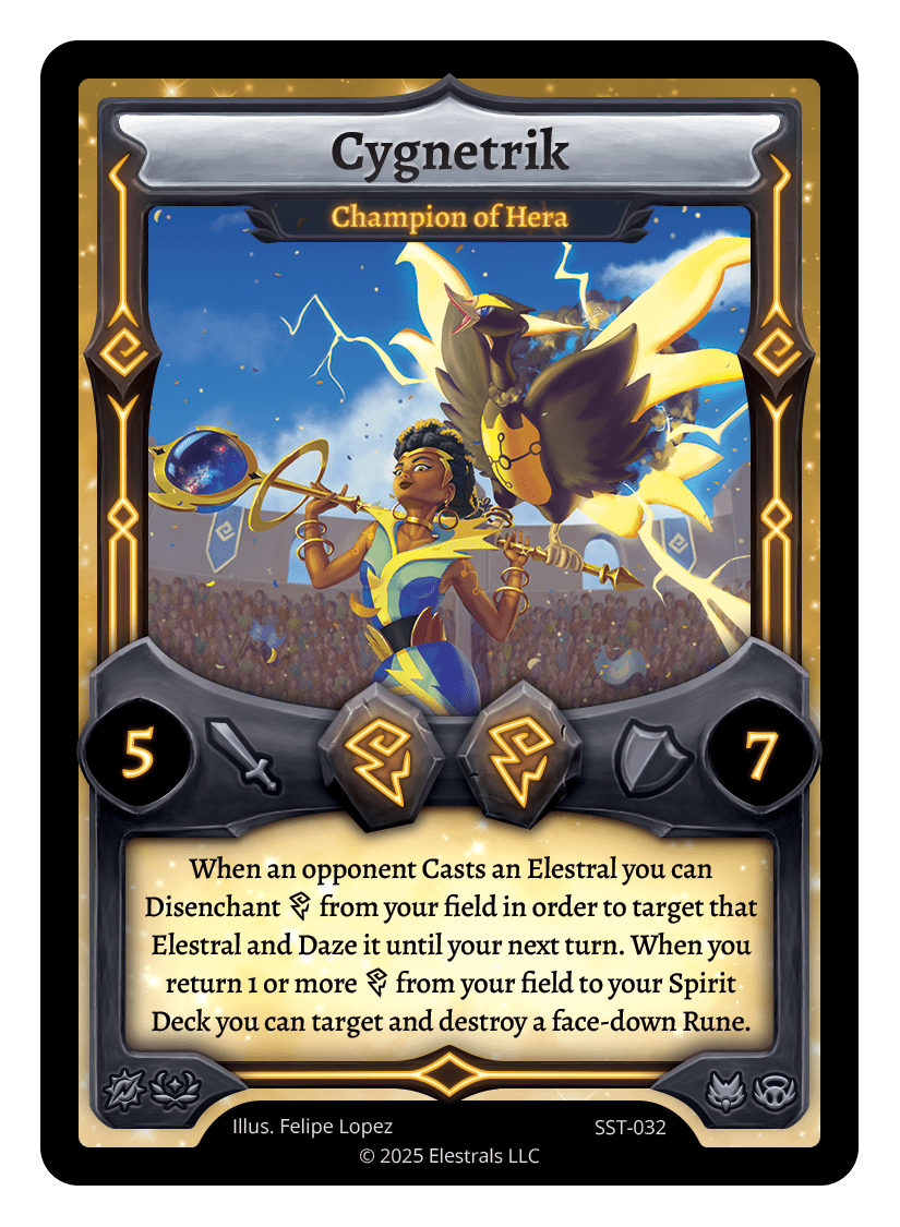 Cygnetrik - Champion of Hera Reverse Holo