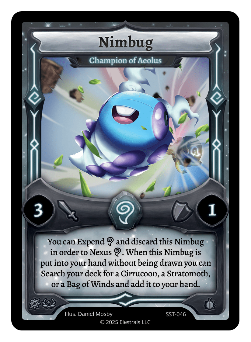 SST-046 - Sunstrike - Nimbug - Champion of Aeolus (SST-046) Reverse Holo