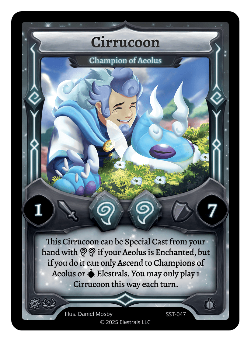 SST-047 - Sunstrike - Cirrucoon - Champion of Aeolus Reverse Holo