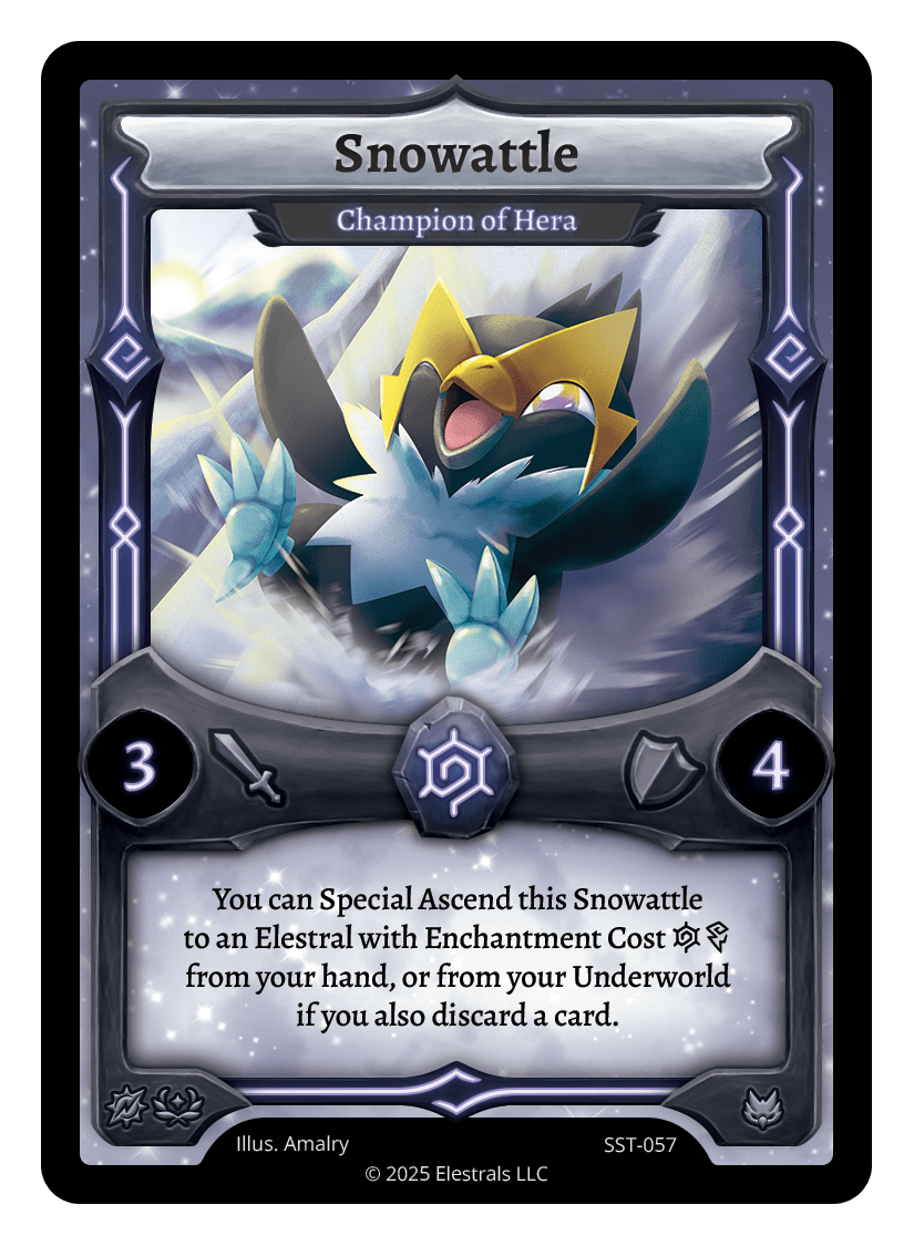 SST-057 - Sunstrike - Snowattle - Champion of Hera (SST-057) Reverse Holo