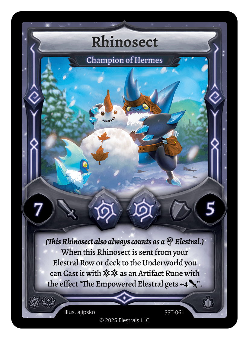 Rhinosect - Champion of Hermes Reverse Holo