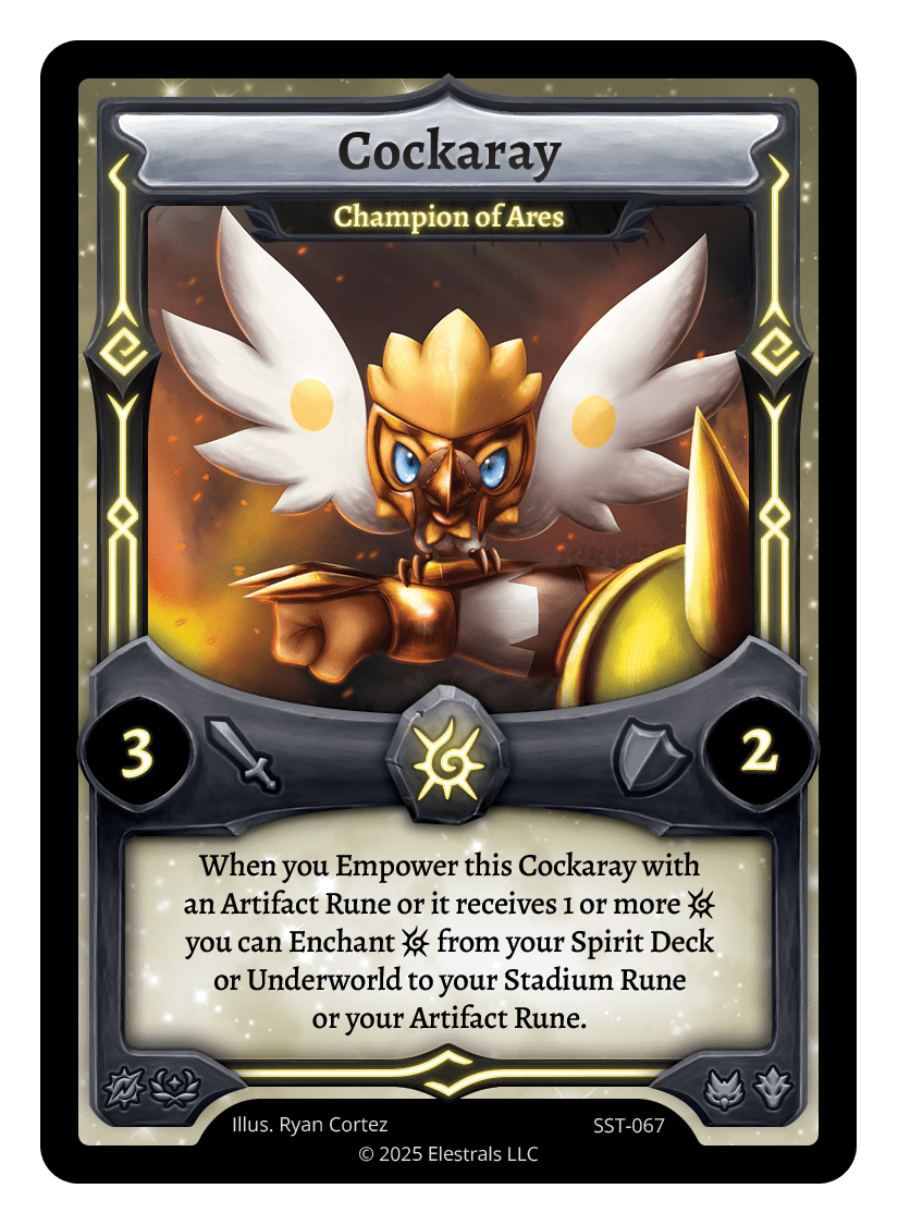 Cockaray - Champion of Ares (SST-067) Reverse Holo