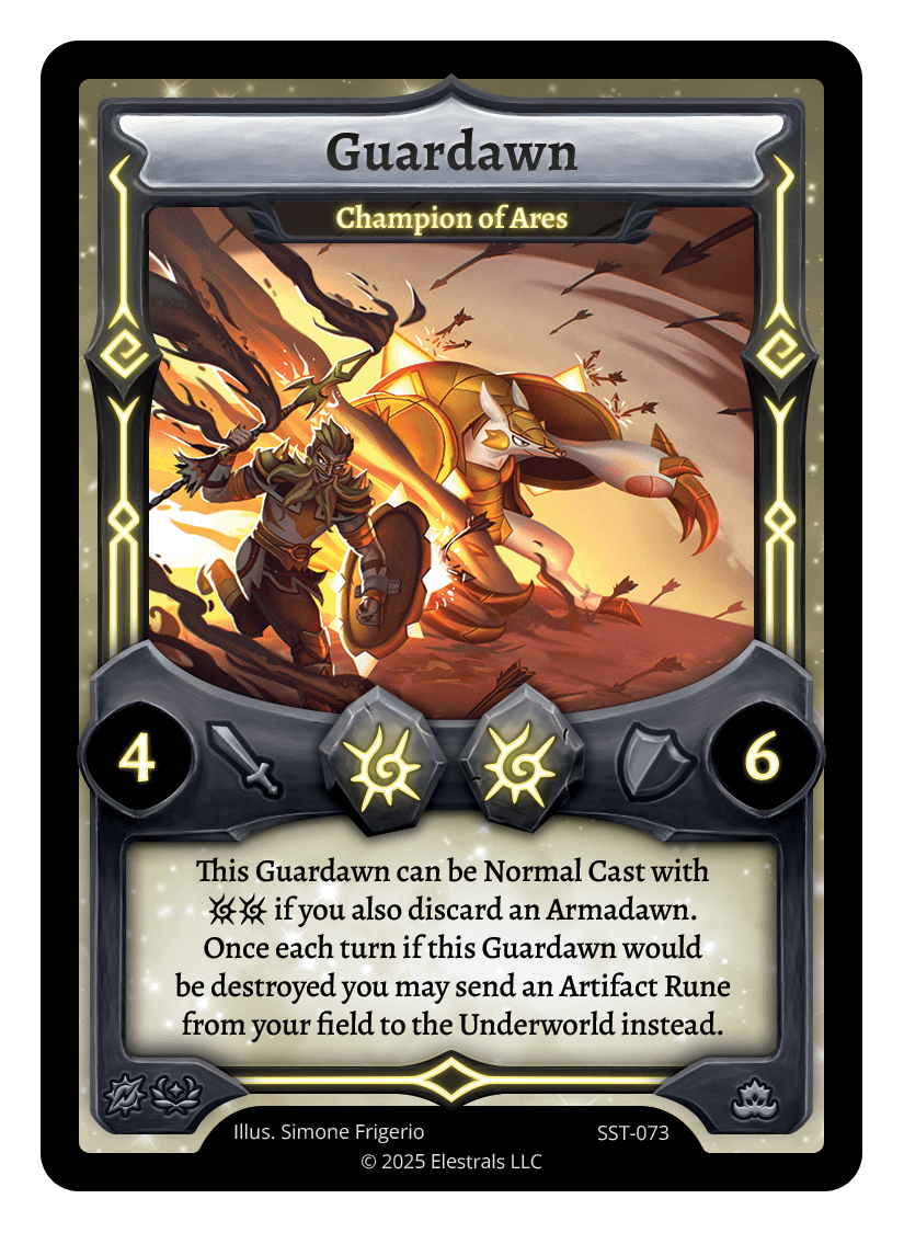 Guardawn - Champion of Ares Reverse Holo