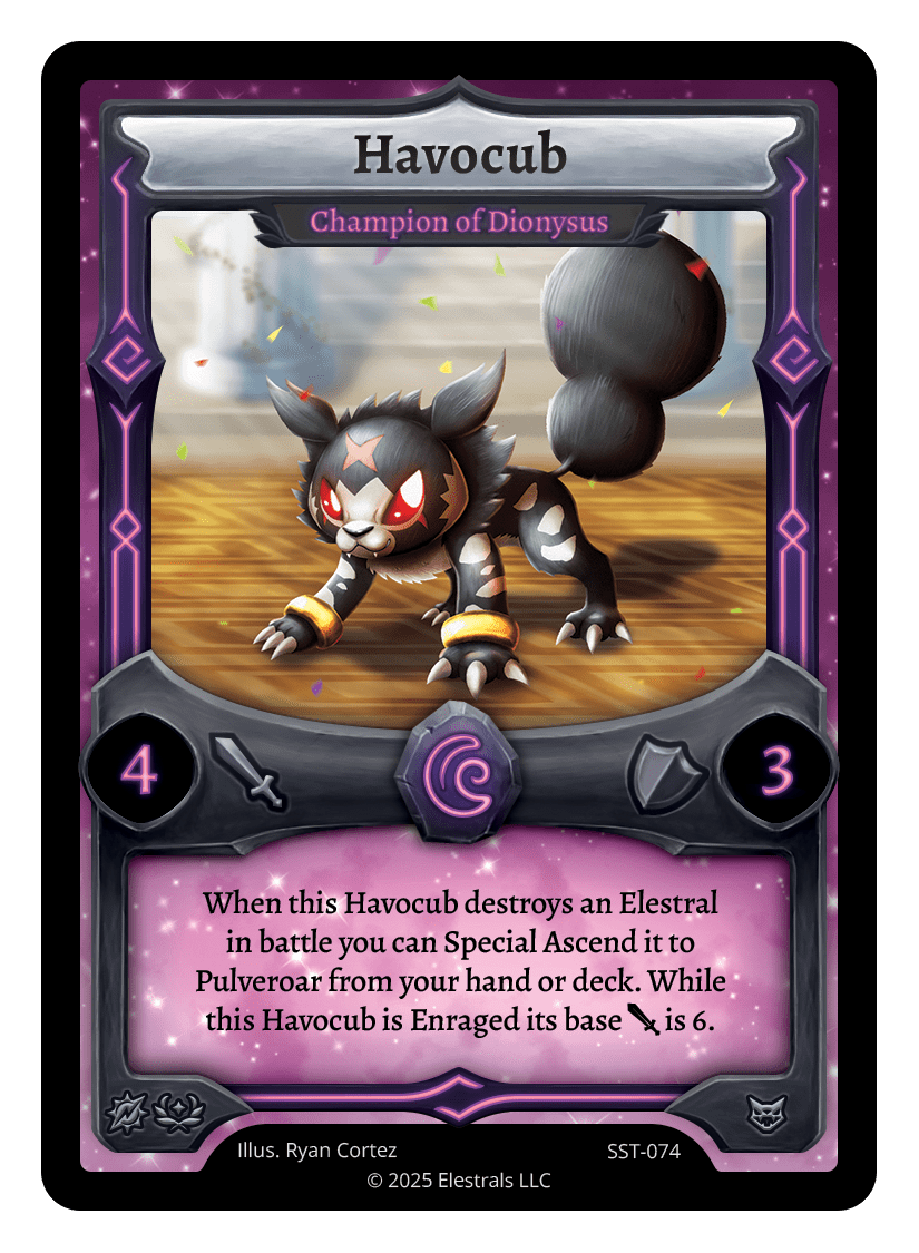 Havocub - Champion of Dionysus Reverse Holo