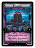 SST-077 - Sunstrike - Drakking - Champion of Poseidon Reverse Holo