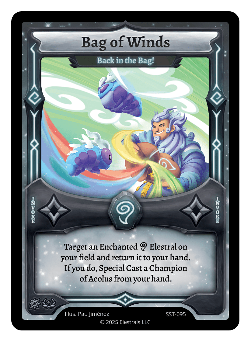 SST-095 - Sunstrike - Bag of Winds - Back in the Bag! (SST-095) Reverse Holo