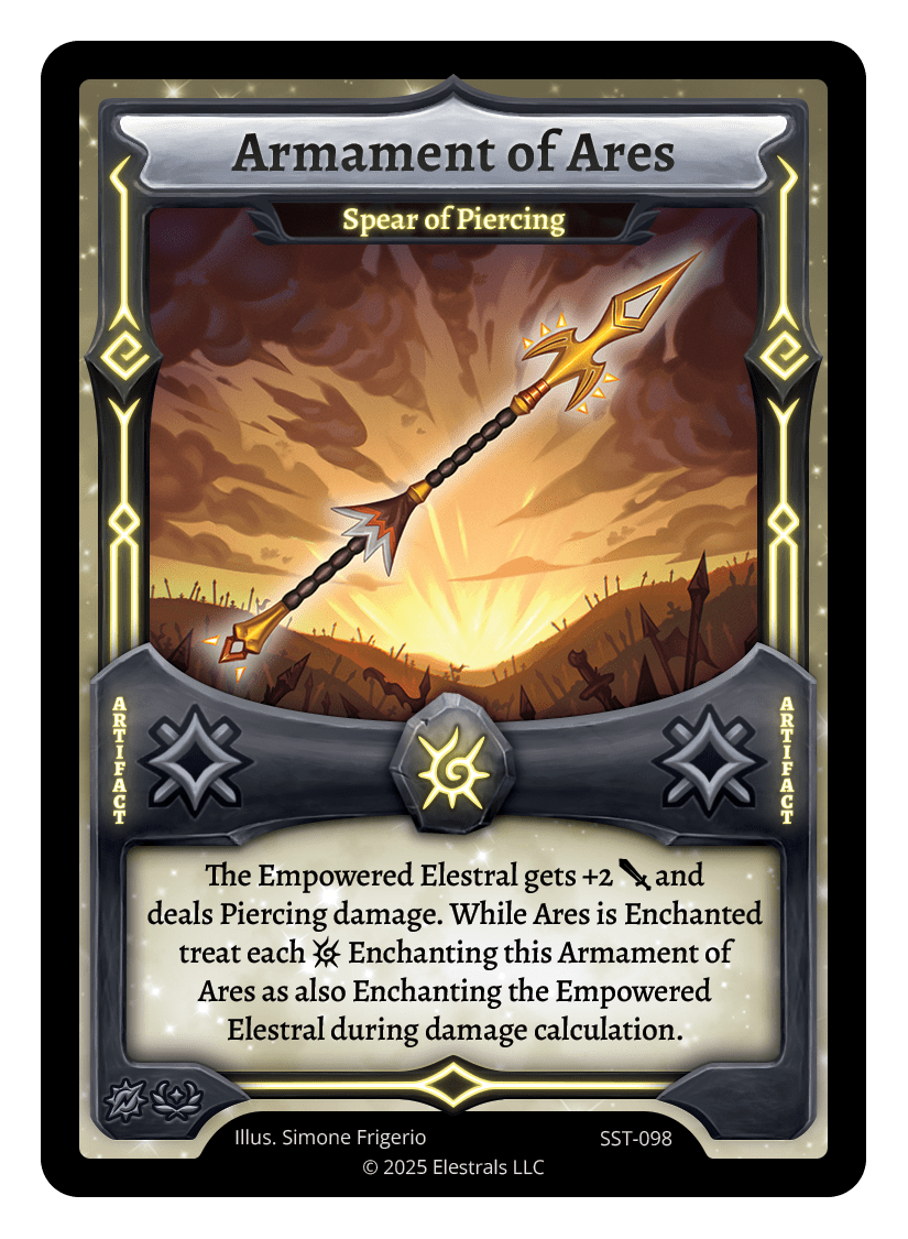 Armament of Ares - Spear of Piercing Reverse Holo